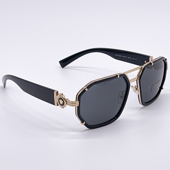 NEW VERSACE VE2228 1002/87 SUNGLASSES VERSACE MOD 2228 BLACK - Picture 5 of 14